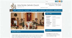 Desktop Screenshot of holyfamilyseymour.org